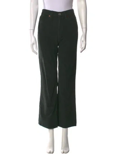 Pre-owned Re/done Wide Leg Pants W/ Tags In Green