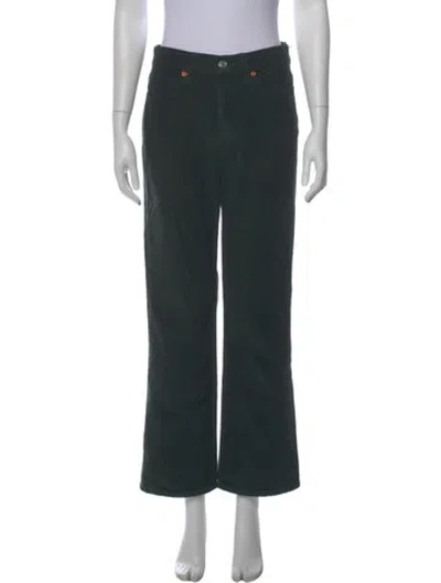 Pre-owned Re/done Wide Leg Pants W/ Tags In Green