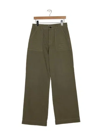 Pre-owned Re/done Wide Leg Pants W/ Tags In Green
