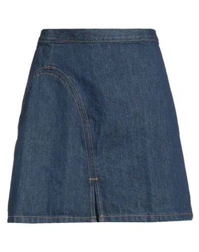 Re/done Woman Denim Skirt Blue Size 27 Cotton