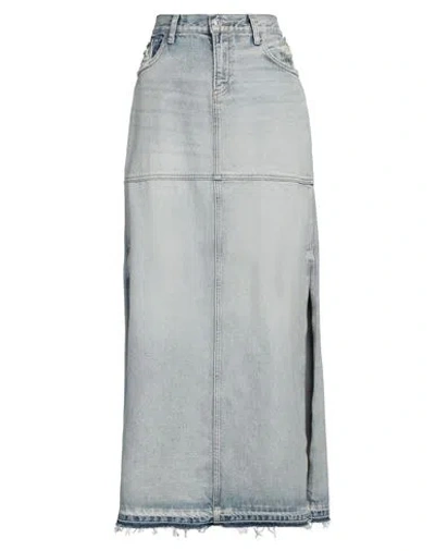 Re/done Woman Denim Skirt Blue Size 31 Organic Cotton