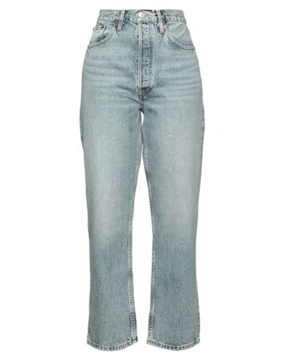 Re/done Woman Jeans Blue Size 25 Organic Cotton