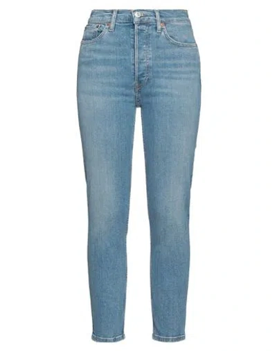Re/done Woman Jeans Blue Size 29 Cotton, Elastane