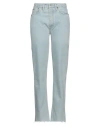 Re/done Woman Jeans Blue Size 29 Organic Cotton In Blue