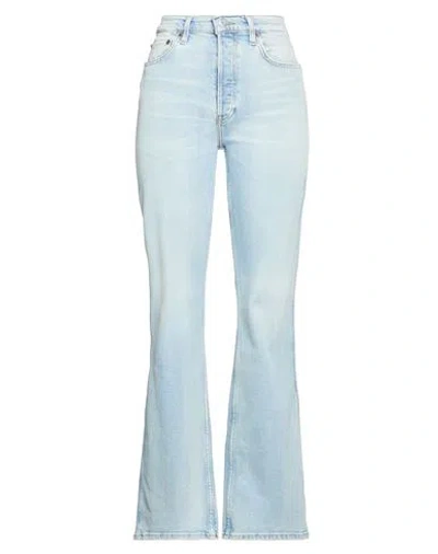 Re/done Woman Jeans Blue Size 30 Cotton, Polyester, Elastane