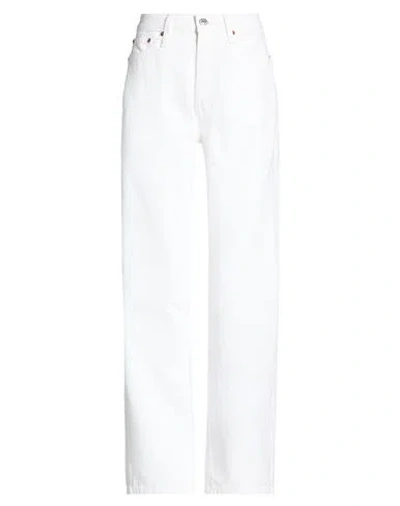 Re/done Woman Jeans White Size 28 Cotton
