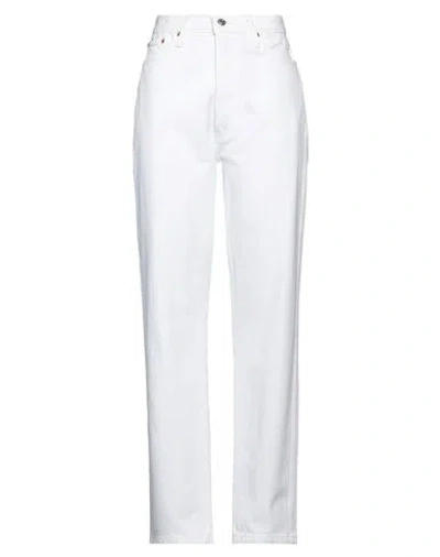 Re/done Woman Jeans White Size 29 Cotton
