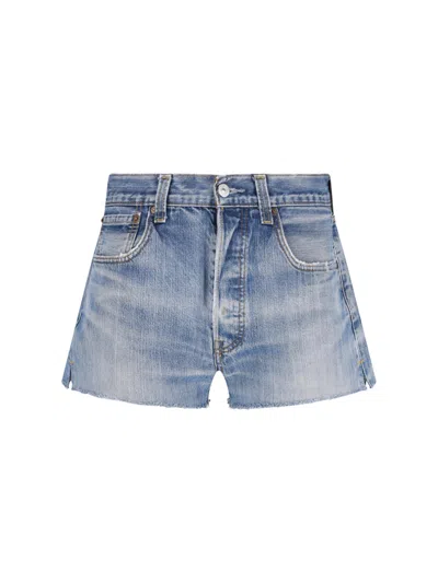 Re/done Women's 100% Cotton Jeans In Blue