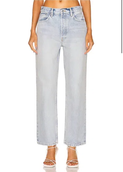 Re/done Women's 90's Crop Low Slung Jean In Vintage Playa In Blue