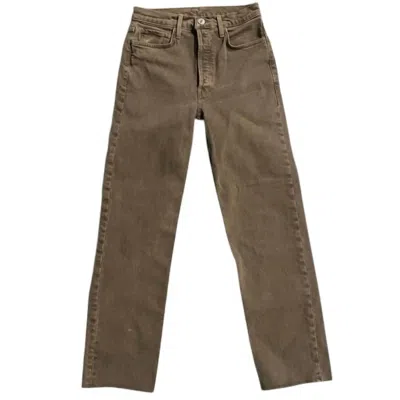 Re/done Women's 90s High Rise Loose Jeans In Washed Chocolate