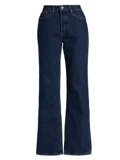 Re/done Women's 90s High-rise Jeans In Blue
