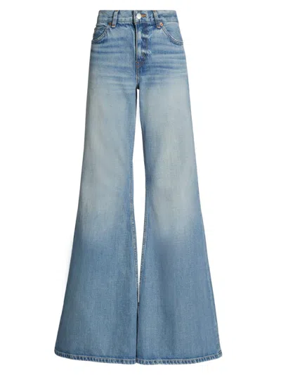 Re/done Women's Baggy Flare Mid-rise Wide-leg Jeans
