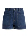 Re/done The Bender Short In Blue