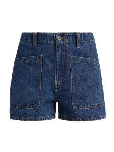 Re/done The Bender Short In Blue