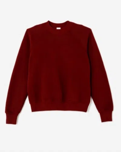 Re/done Women's Classic Crewneck Sweatshirt In Currant In Red