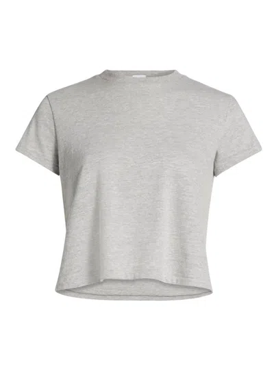 Re/done Women's Cotton Crop T-shirt In Gray
