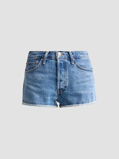 Re/done Women's Daisy Denim Shorts In Blue