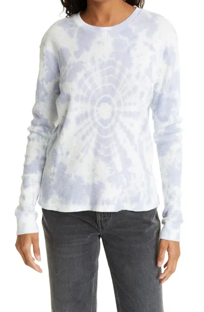 Re/done Redone Women's Lilac Long Sleeve Thermal Tee - Small In Multi