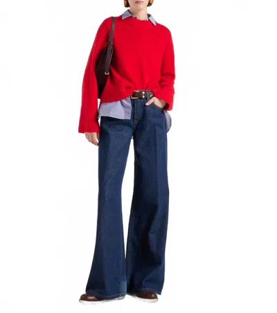 Re/done Women's Mid Rise Palazzo Wide-leg Jeans In Fortuna In Blue