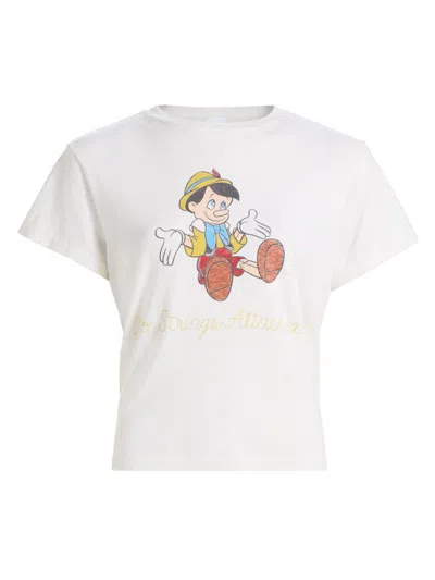 Re/done Classic Pinnocchio Tee Vintage White