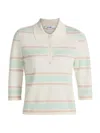 Re/done The Range Polo Top Light Mint Combo
