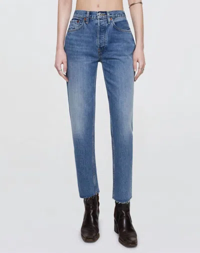 Re/done Women's Slim-fit Jeans In Blue