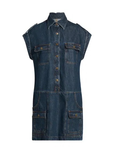 Re/done Women's The Arizona Denim Dress In Blue