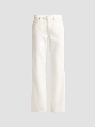 Re/done Women's The Californian Mid-rise Wide-leg Jeans In White
