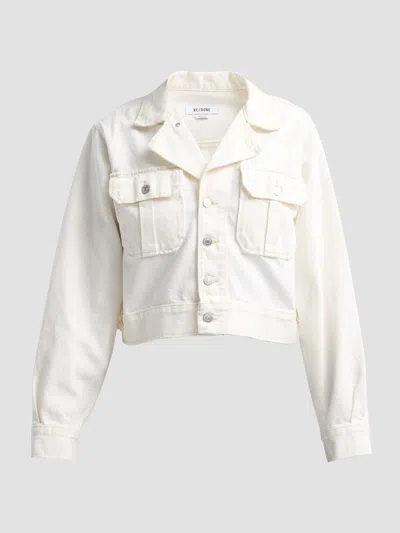 Re/done Women's The Journey Denim Jacket In Brown