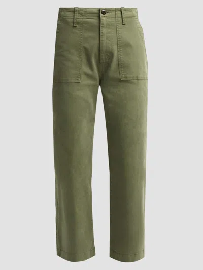 Re/done Women's The Trooper Straight-leg Pants In Green