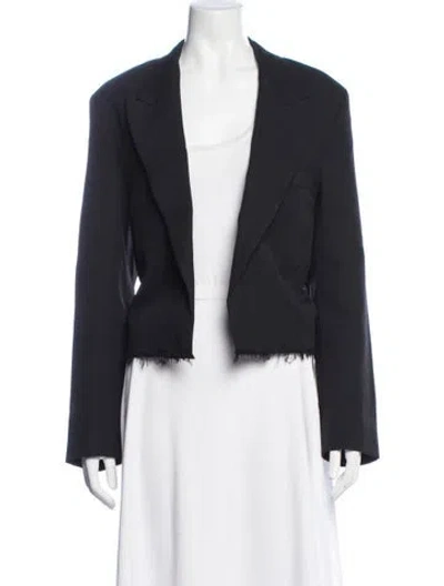 Pre-owned Re/done Wool Blazer In Blue