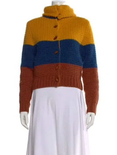 Pre-owned Re/done Wool Colorblock Pattern Sweater In Multi