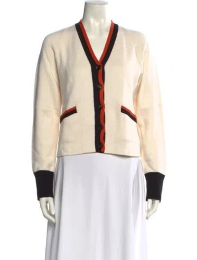 Pre-owned Re/done Wool Colorblock Pattern Sweater In Neutral