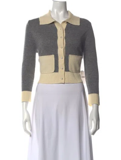 Pre-owned Re/done Wool Colorblock Pattern Sweater W/ Tags In Multicolor