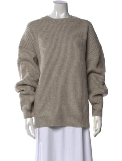 Pre-owned Re/done Wool Crew Neck Sweater In Gray
