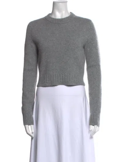Pre-owned Re/done Wool Crew Neck Sweater In Grey