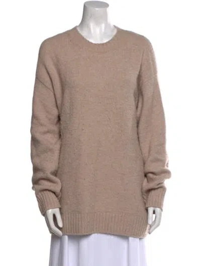 Pre-owned Re/done Wool Crew Neck Sweater In Neutral