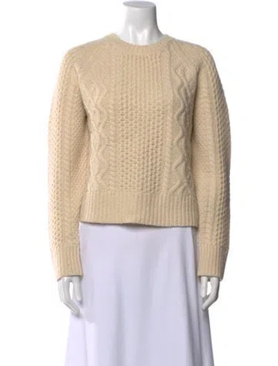 Pre-owned Re/done Wool Crew Neck Sweater In Neutral