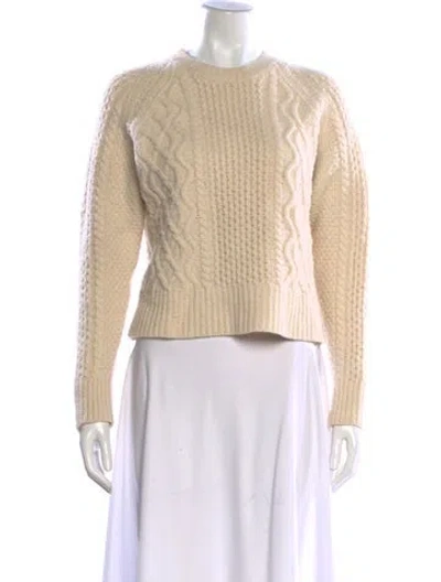 Pre-owned Re/done Wool Crew Neck Sweater In Neutral