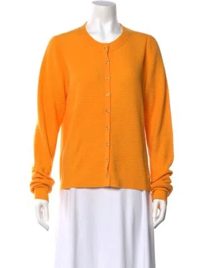 Pre-owned Re/done Wool Crew Neck Sweater In Orange