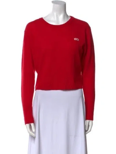 Pre-owned Re/done Wool Crew Neck Sweater In Red