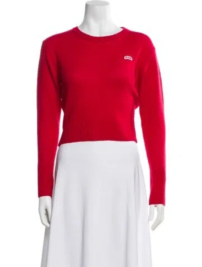 Pre-owned Re/done Wool Crew Neck Sweater In Red
