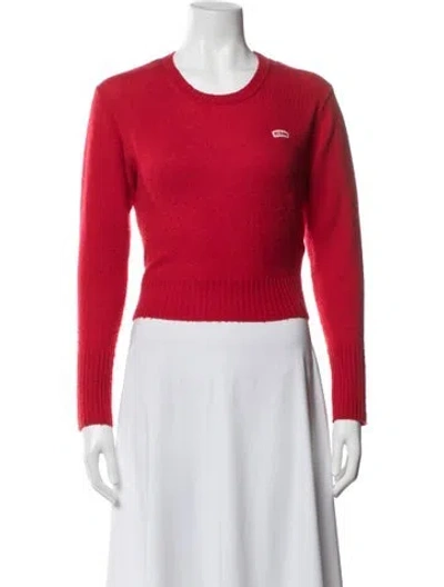 Pre-owned Re/done Wool Crew Neck Sweater In Red