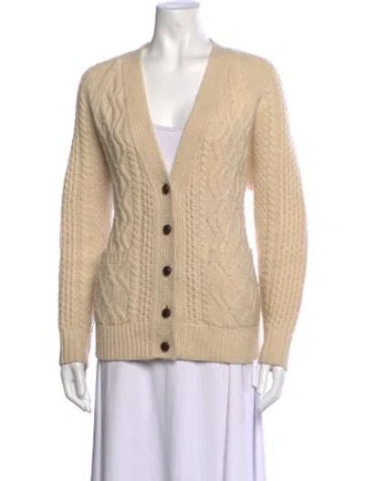 Pre-owned Re/done Wool Patterned Sweater In Neutrals