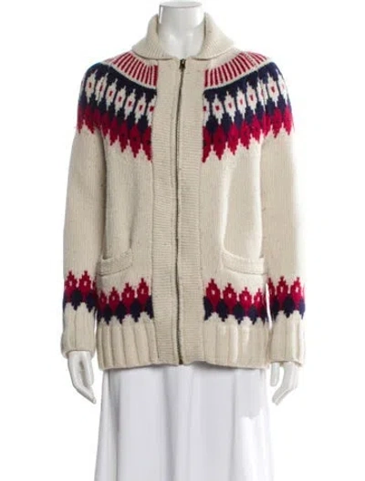 Pre-owned Re/done Wool Printed Jacket In Neutral