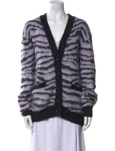 Pre-owned Re/done Wool Printed Sweater In Purple