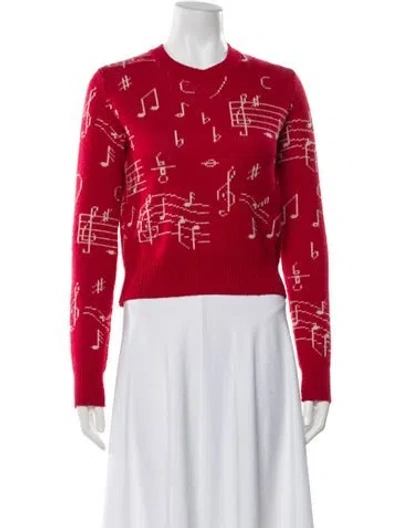 Pre-owned Re/done Wool Printed Sweater In Red