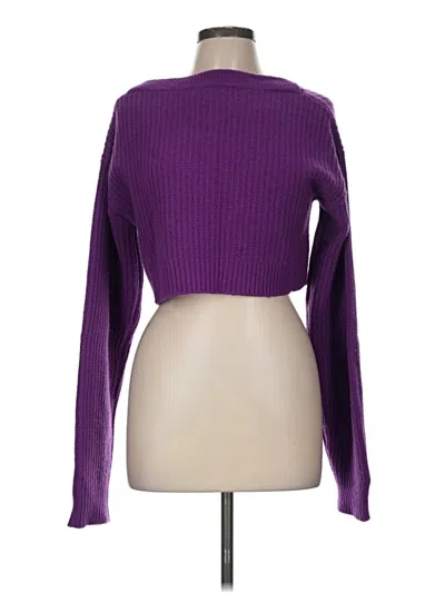 Pre-owned Re/done Wool Pullover Sweater In Purple