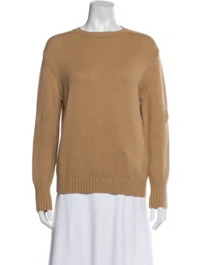 Pre-owned Re/done Wool Scoop Neck Sweater In Blue