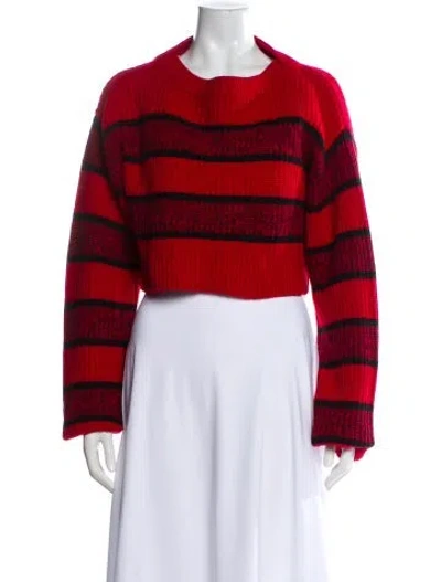 Pre-owned Re/done Wool Striped Sweater In Red
